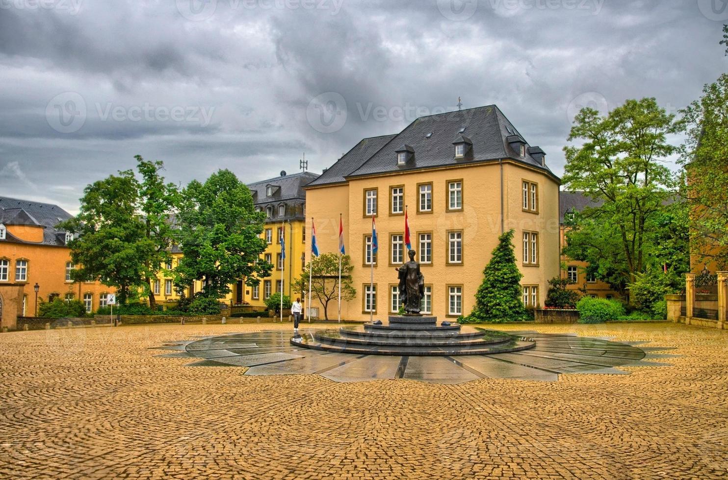 typisk arkitektur i luxembourg, benelux, hdr foto