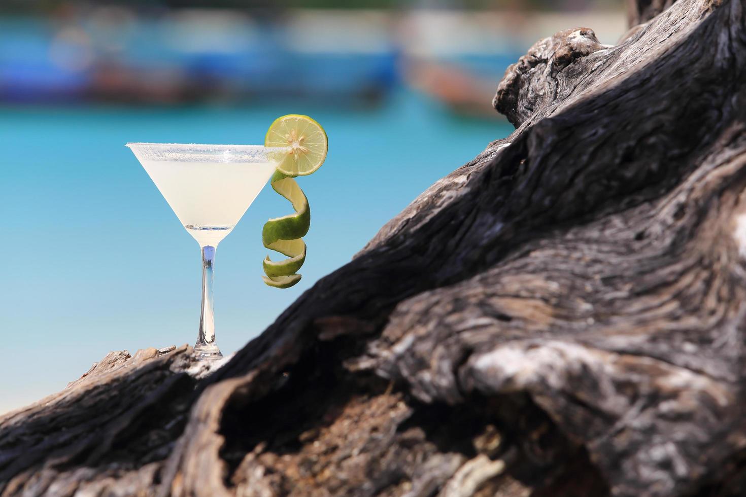 margarita cocktail på stranden foto