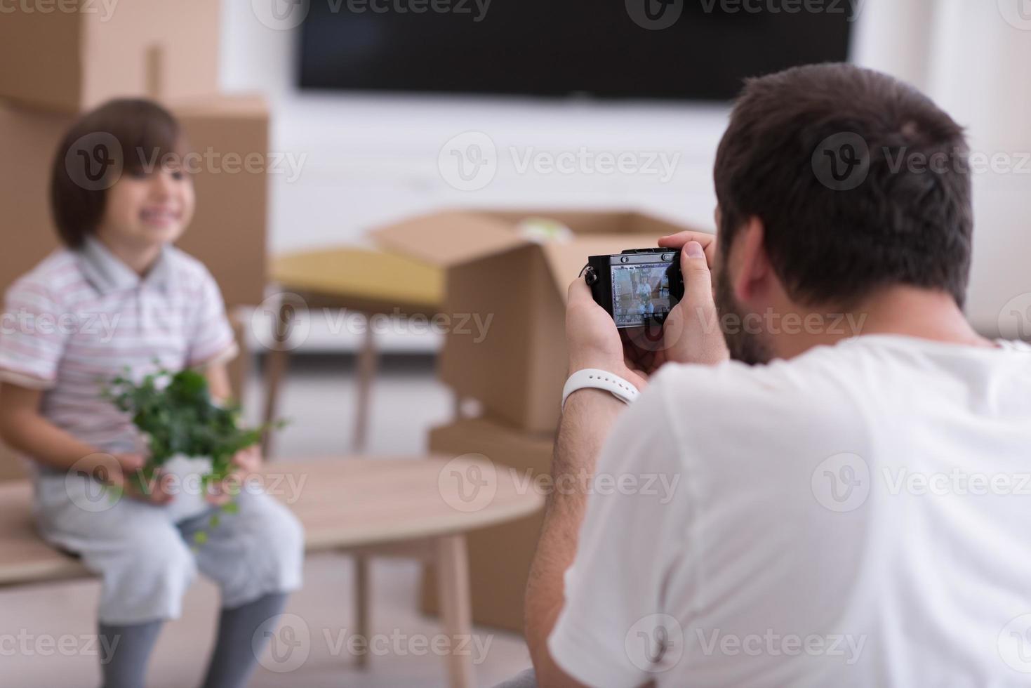 fotografering med barnmodell foto