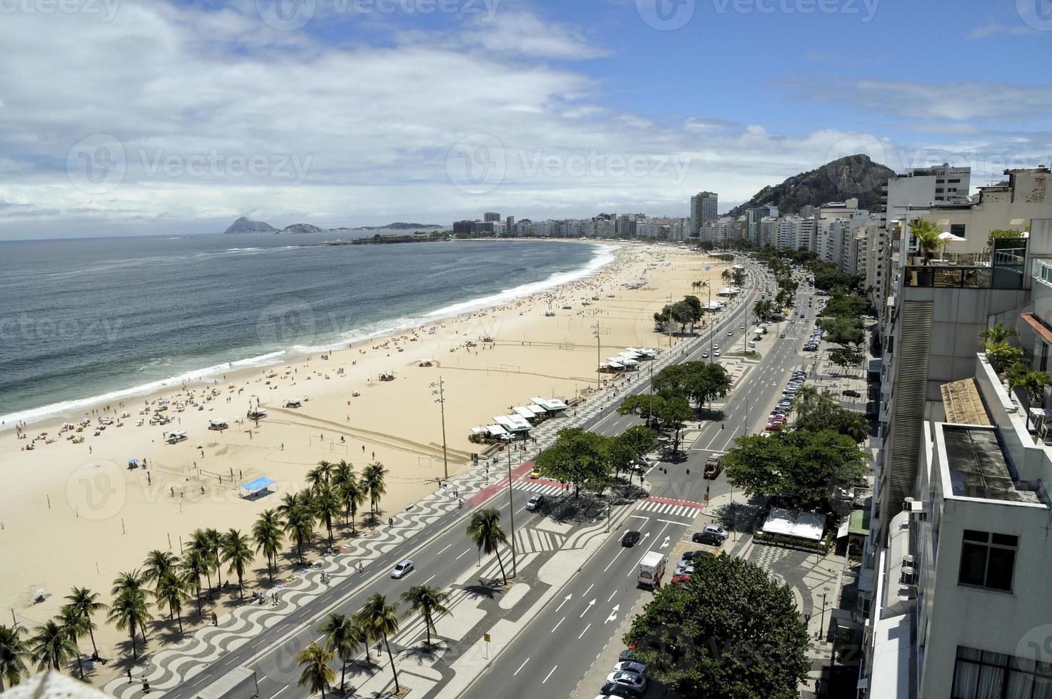 copacabana stranden i Rio foto
