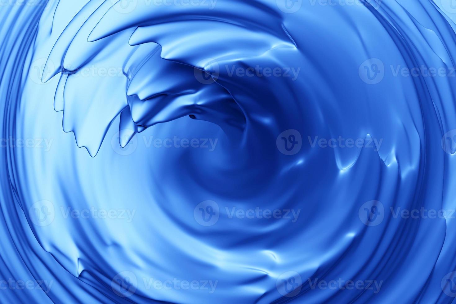 3D-illustration av ett hypnotiskt mönster. abstrakt blå skimrande cirklar och glitter. lyxig bakgrundsdesign foto