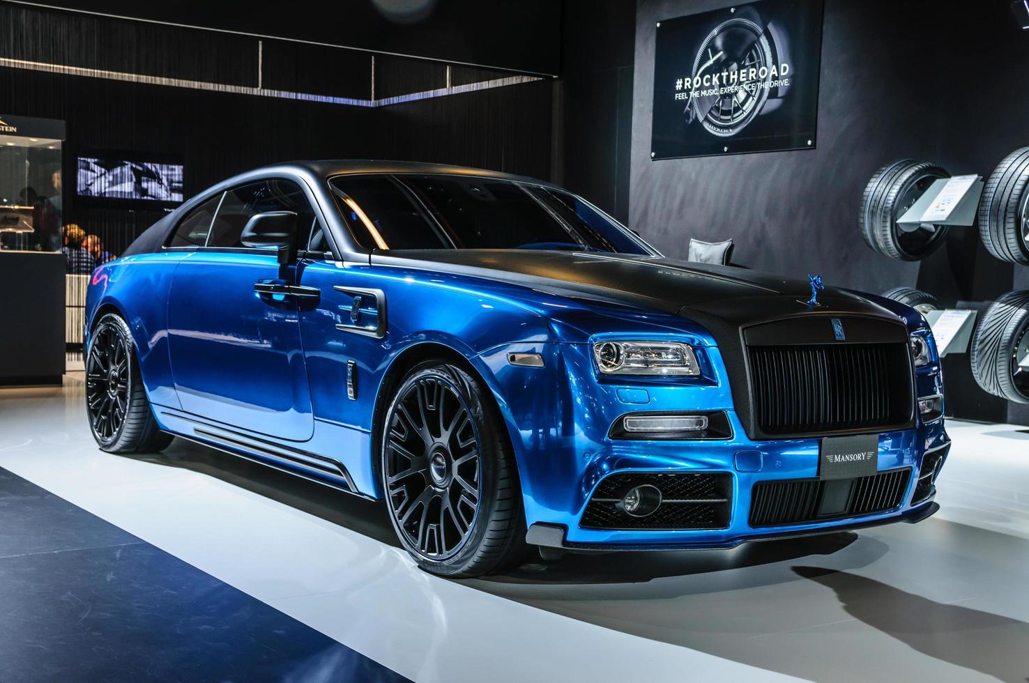 frankfurt - september 2015 mansory bleurion Rolls Royce vålnad prese foto