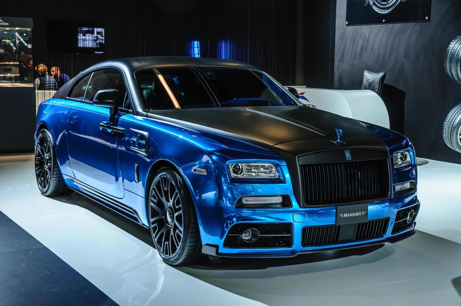 frankfurt - september 2015 mansory bleurion Rolls Royce vålnad prese foto