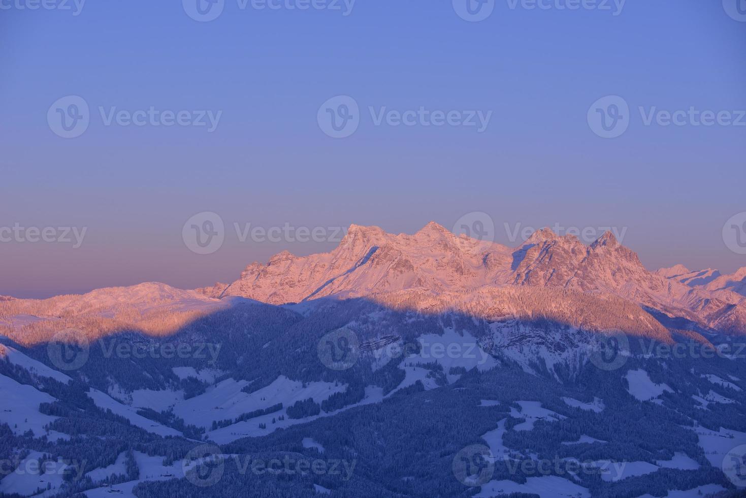 berg vinterlandskap foto