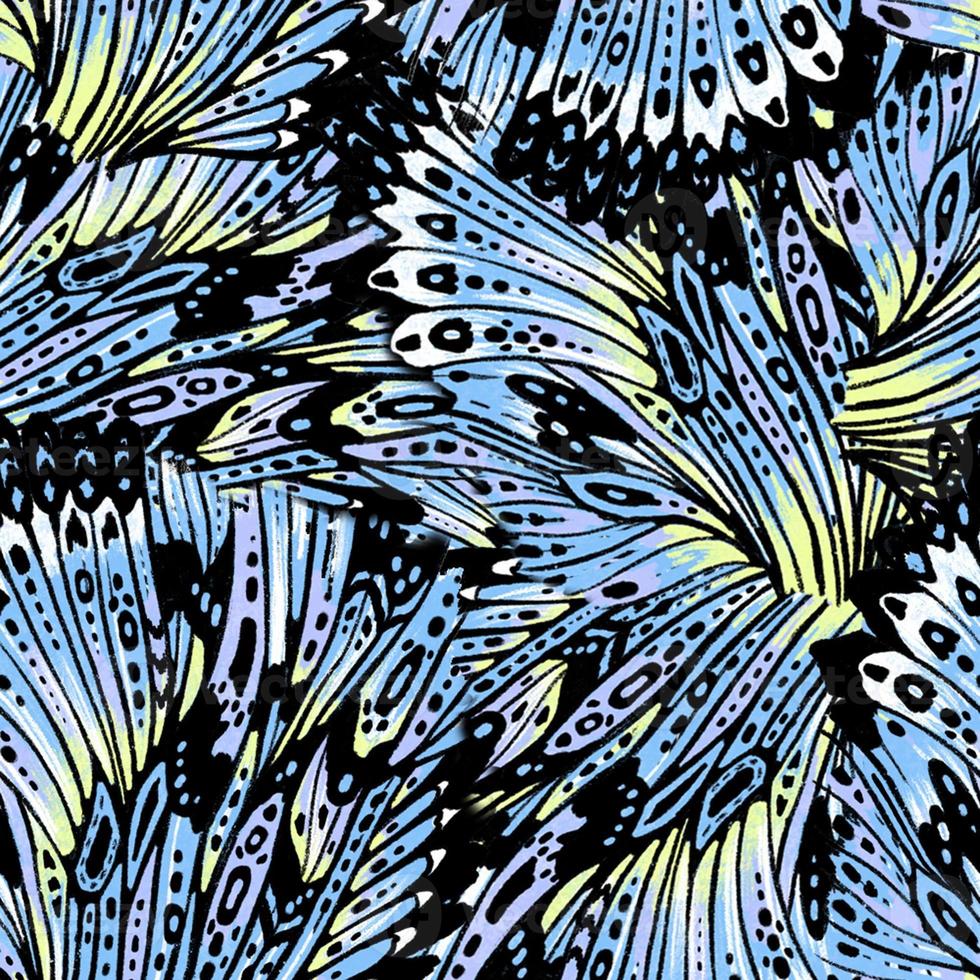sömlös mönster med vingar fjärilar.färgglada illustration. perfekt lämplig för de design av tyger, textilier. foto