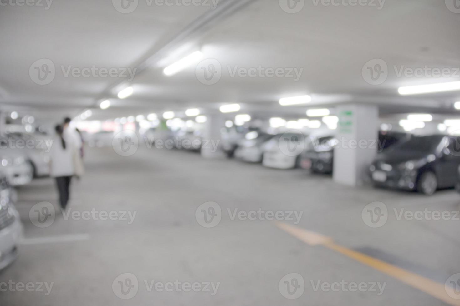 bil parkering massa interiör fläck bakgrund av illustration, abstrakt suddig foto