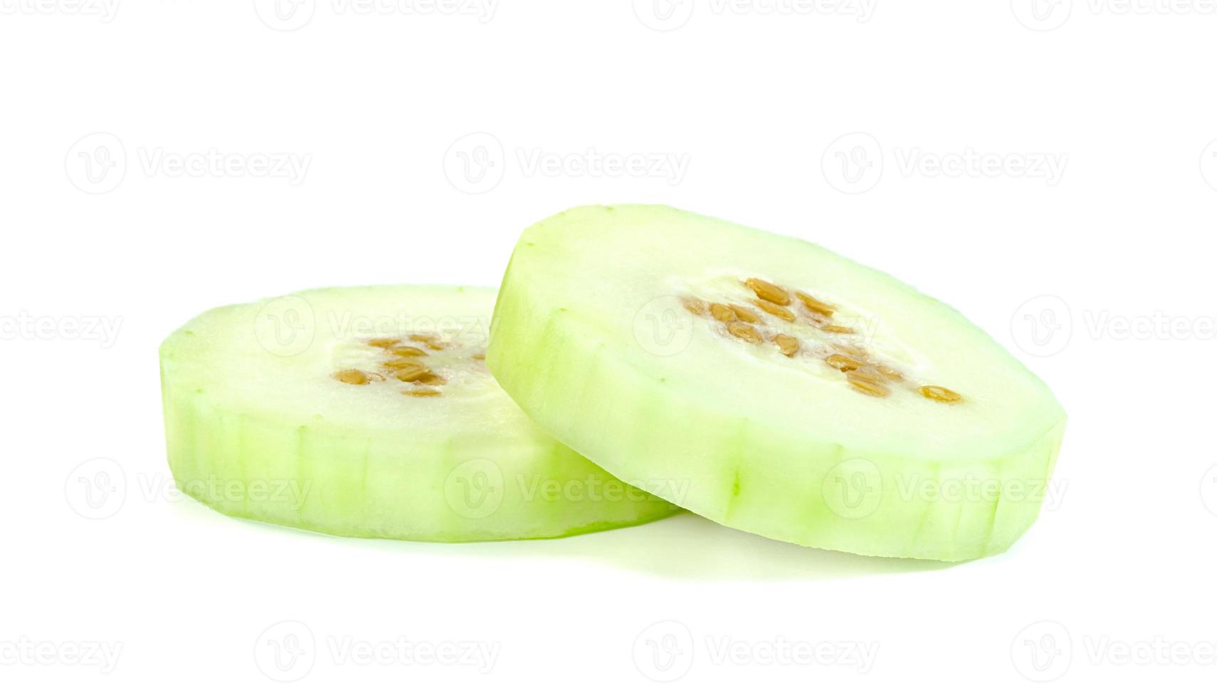 skalad vinter- melon isolerat på vit bakgrund foto