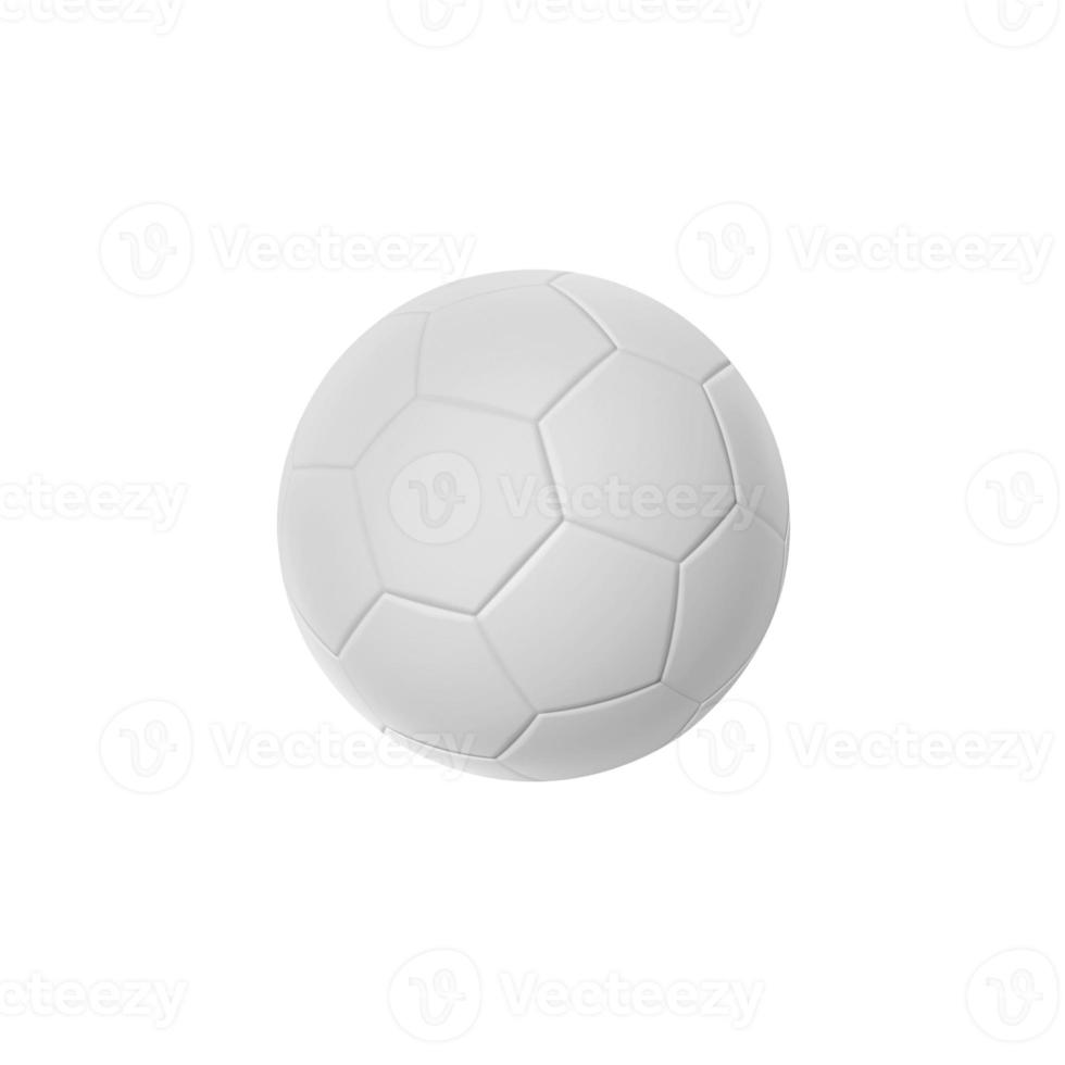 fotboll isolerad på en vit bakgrund, 3D-rendering foto