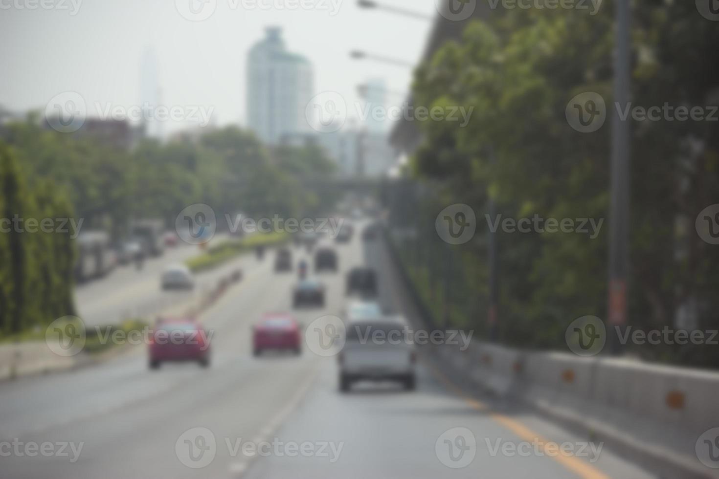 urban trafik fläck bakgrund, abstrakt suddig bild foto