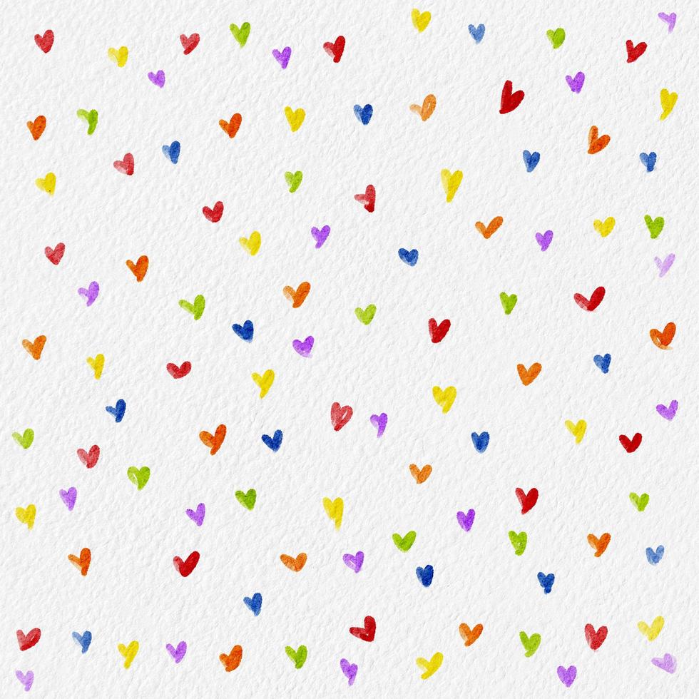 HBTQ stolthet vattenfärg bakgrund, illustratör vatten Färg baner för lgbtq bakgrund, abstrakt sötslump hjärta form på papper textur i röd, orange, gul, grön, blå, lila färger för hemsida foto