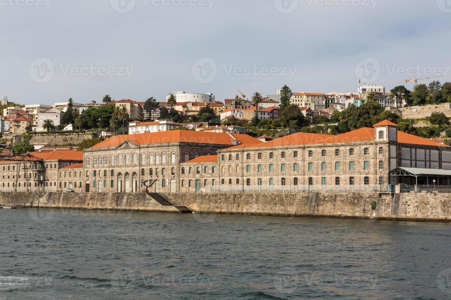 se av porto stad på de flodbank foto