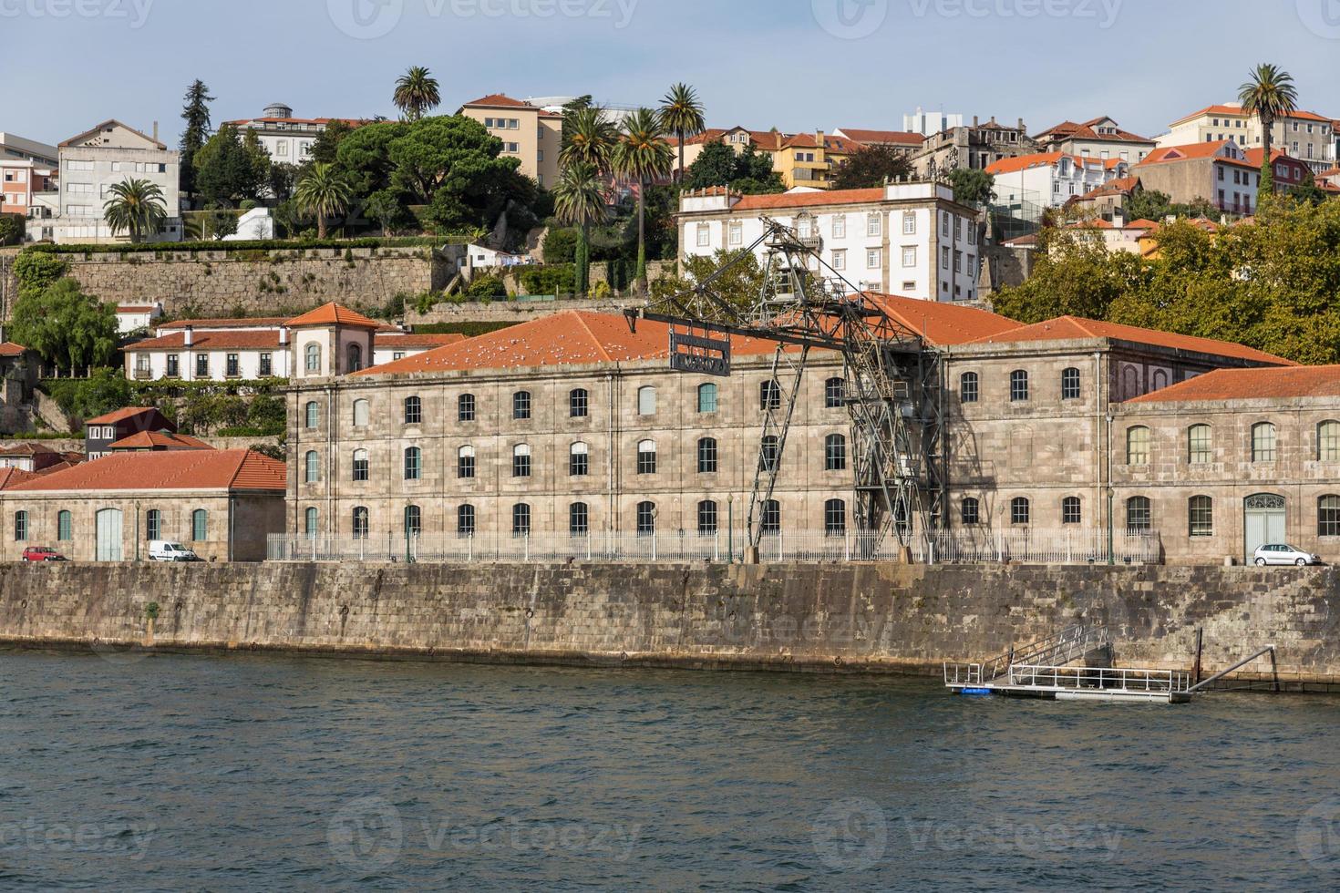 se av porto stad på de flodbank foto