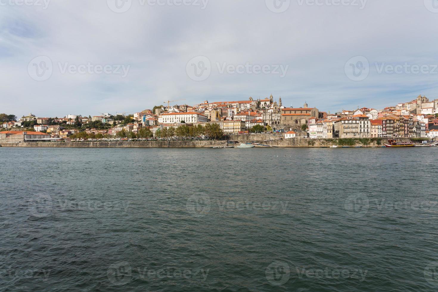 se av porto stad på de flodbank foto