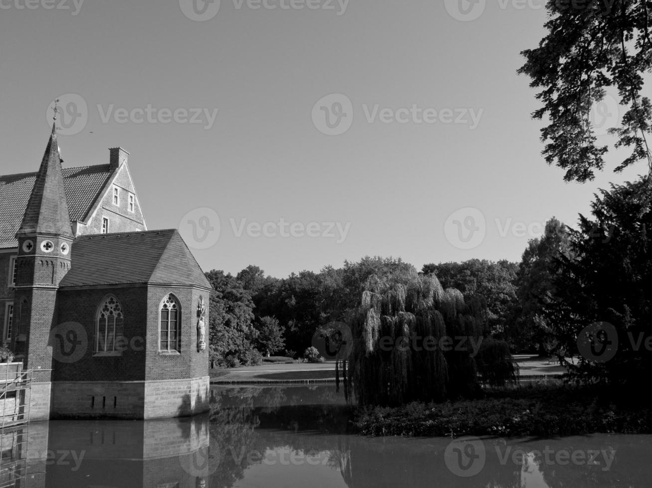 gammal slott i de tysk muensterland foto