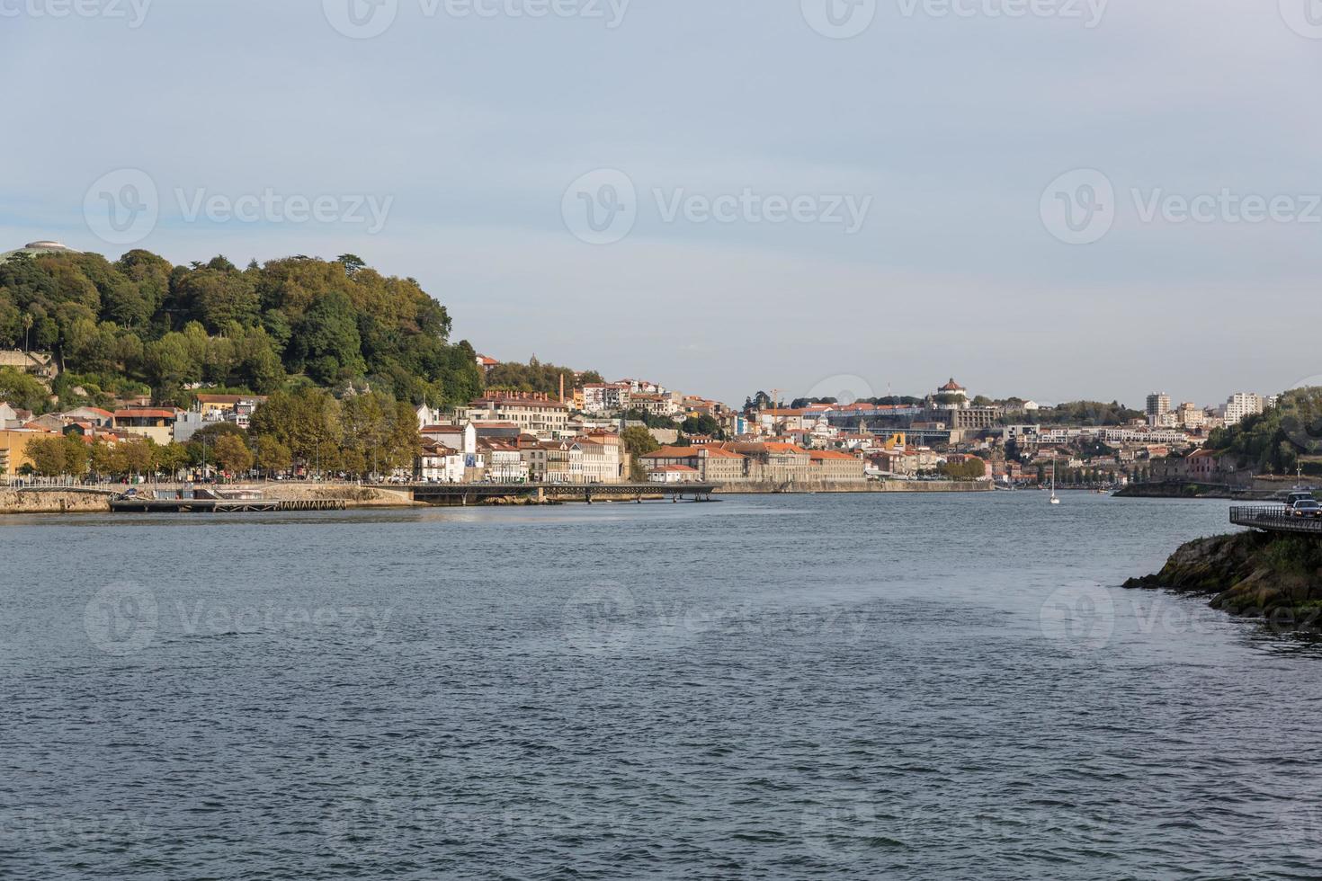 se av porto stad på de flodbank foto