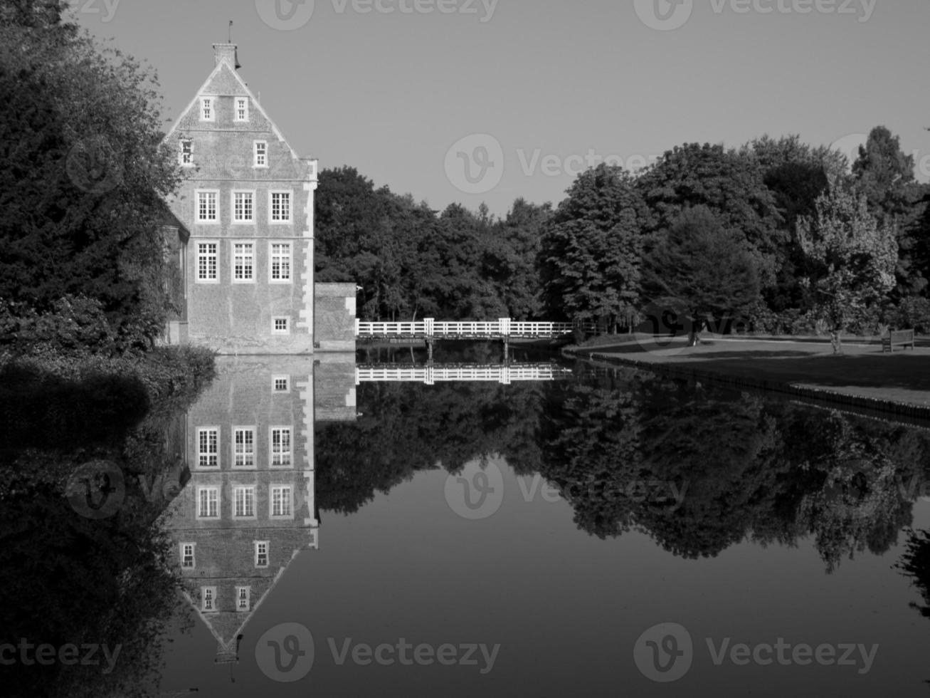 gammal slott i de tysk muensterland foto