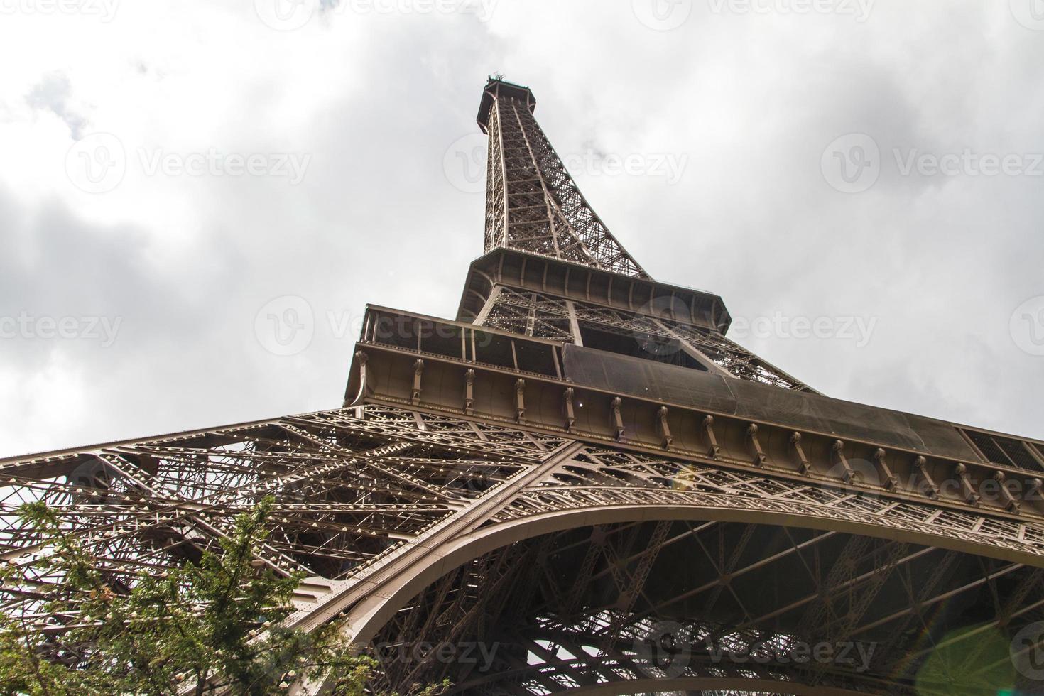 eiffel torn paris stänga upp se foto