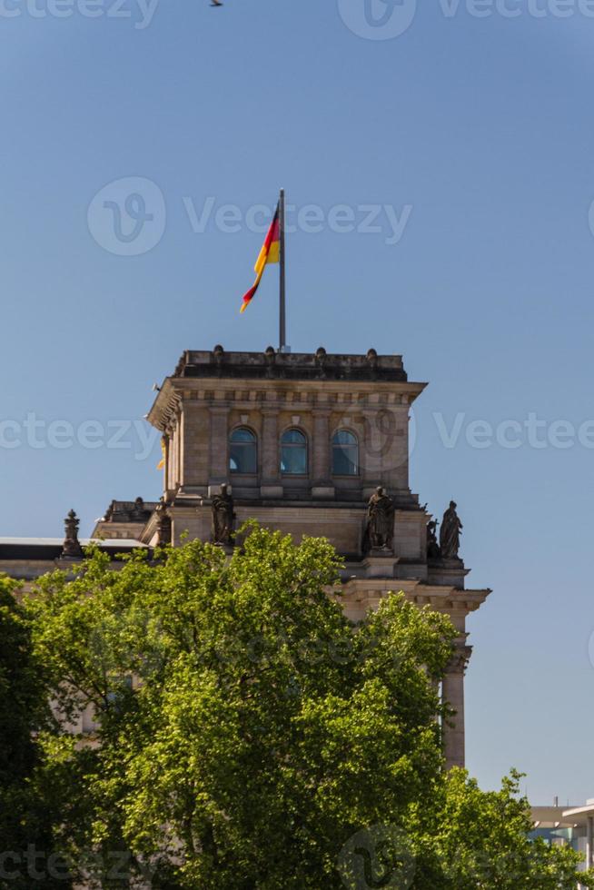 Flygfoto över centrala berlin foto