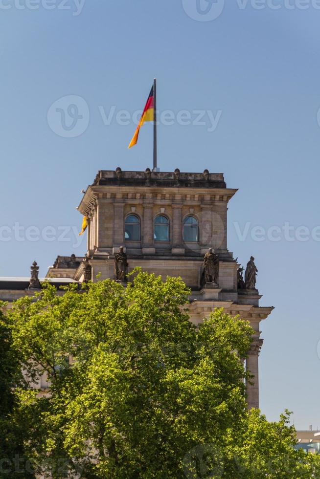 Flygfoto över centrala berlin foto