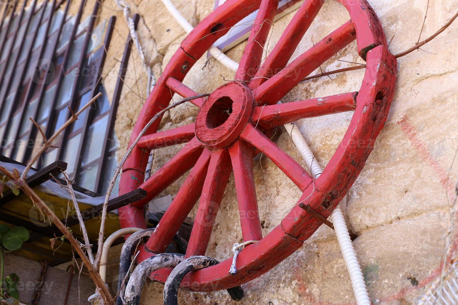 de hjul är allmänt Begagnade i olika mekanismer och verktyg. foto