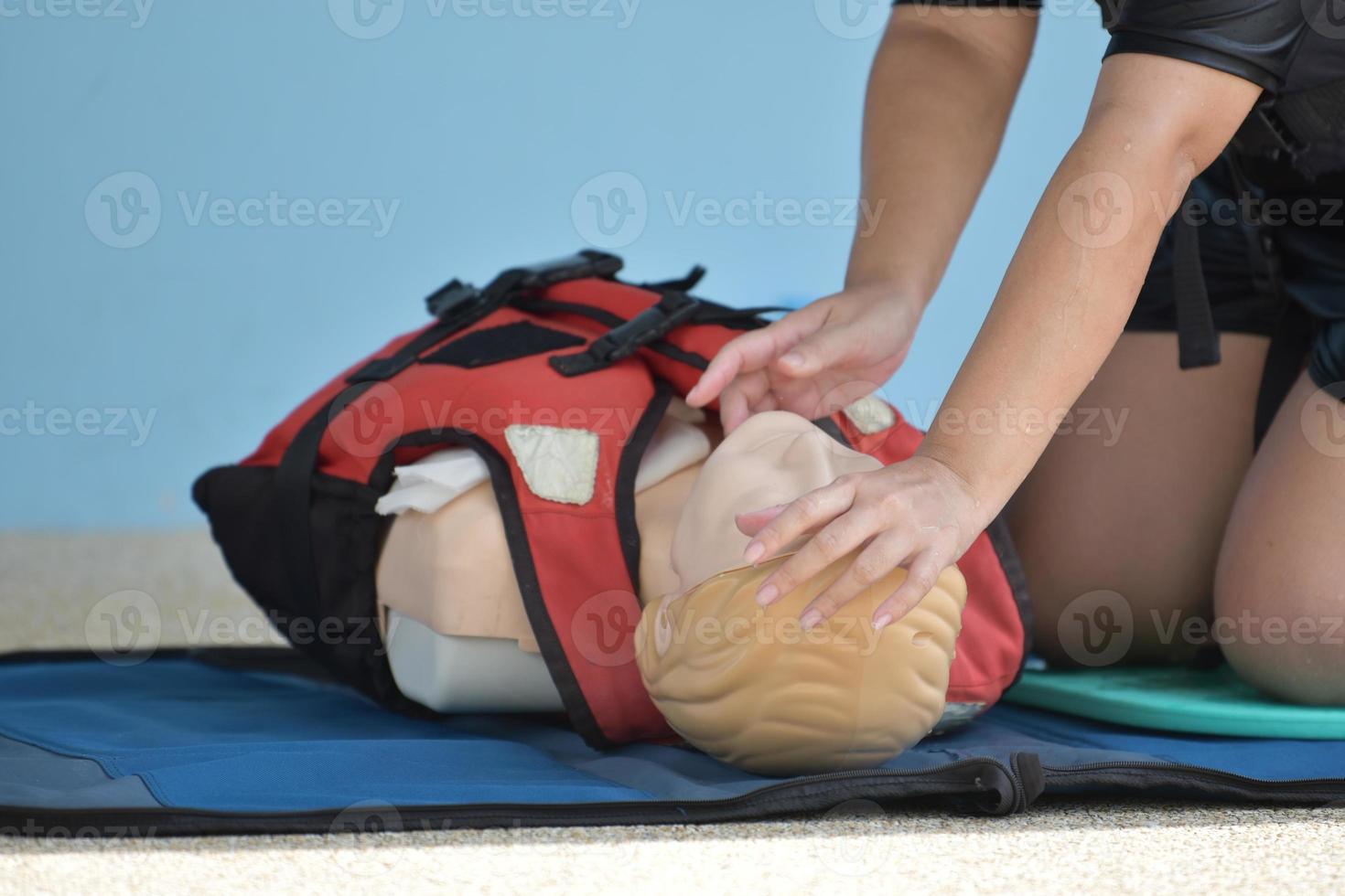 cpr tränare grundläggande liv Stöd foto