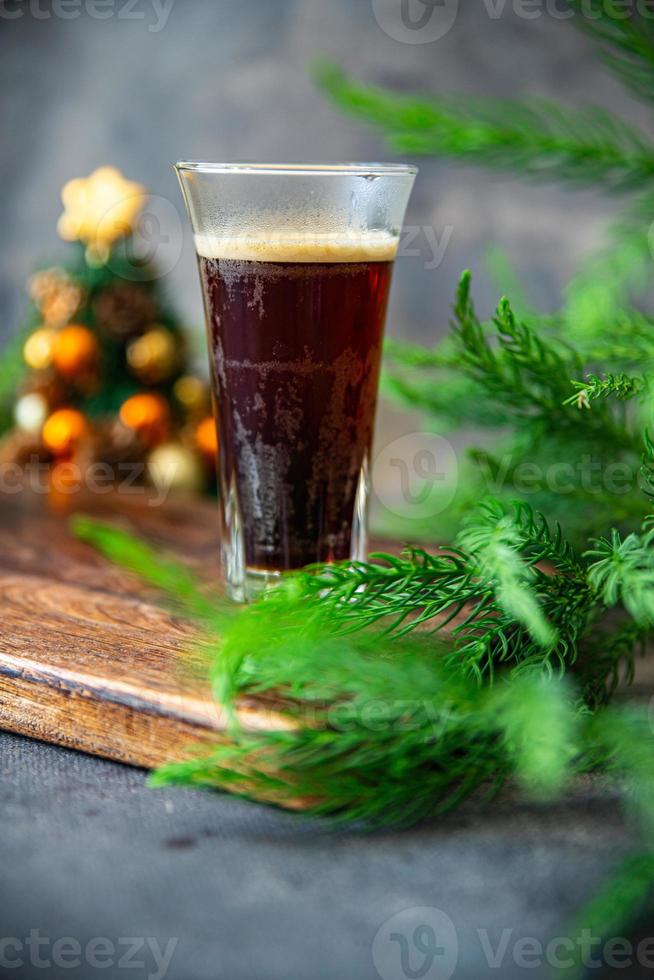 jul varm dryck kaffe kakao cocktail, ny år ljuv Semester måltid mat mellanmål på de tabell kopia Plats mat bakgrund foto