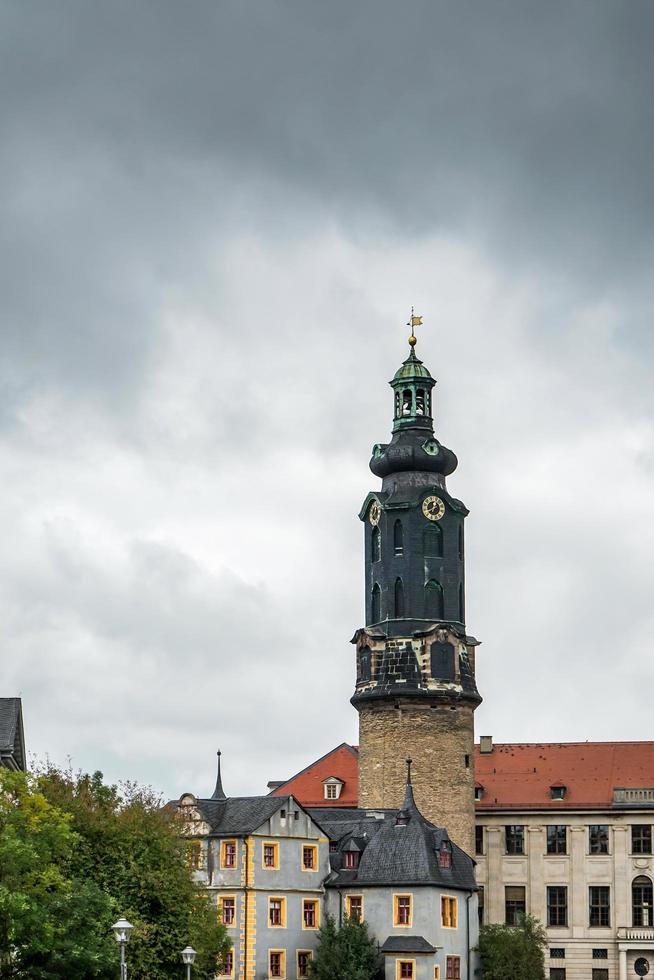 Weimar, Tyskland, 2014. de svärtat stad slott i weimar Tyskland foto