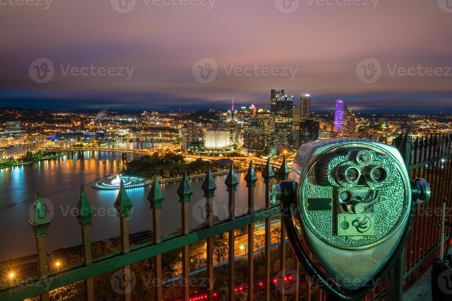 utsikt över centrala pittsburgh foto