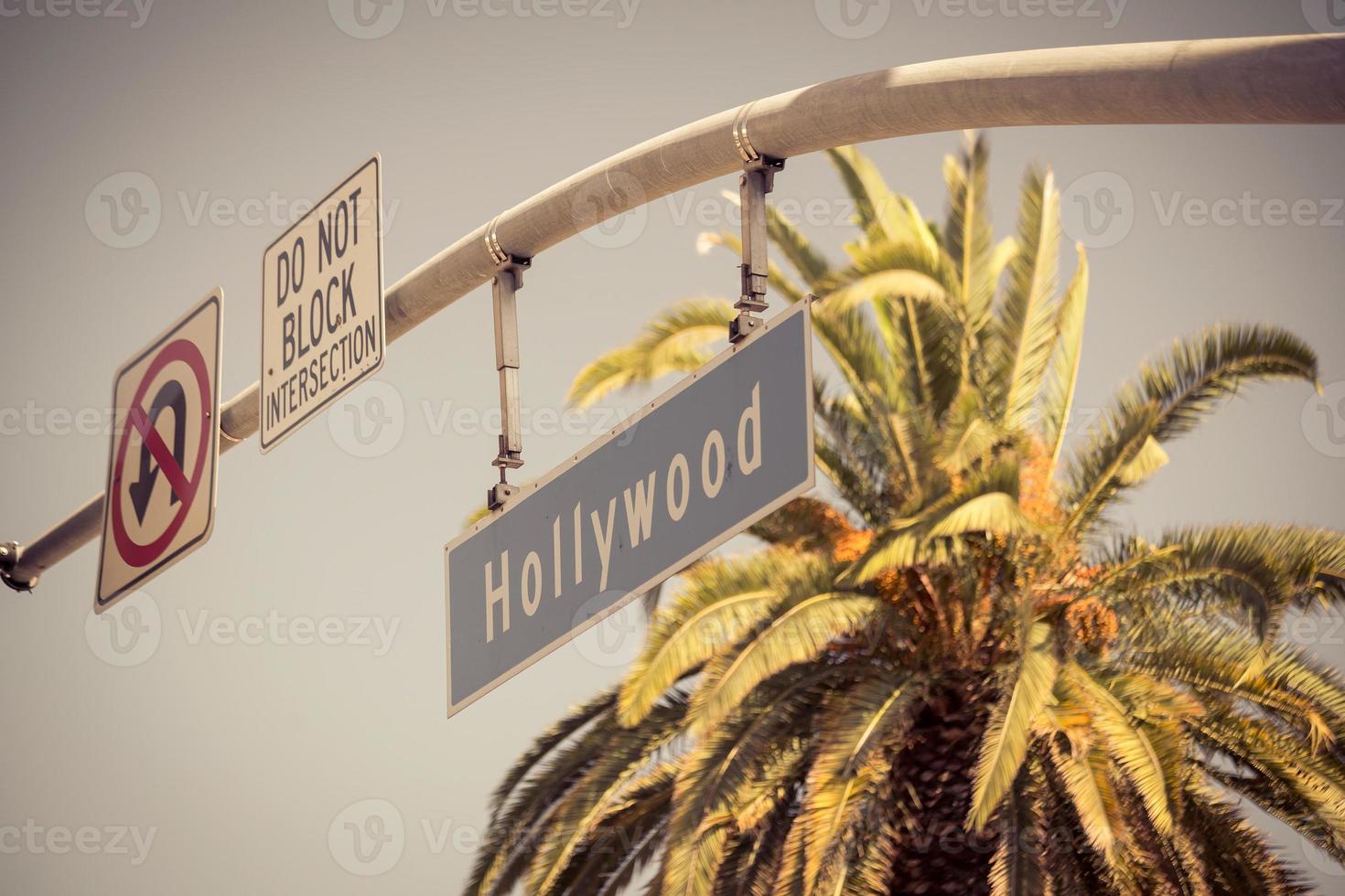 hollywood tecken i los angeles, kalifornien foto