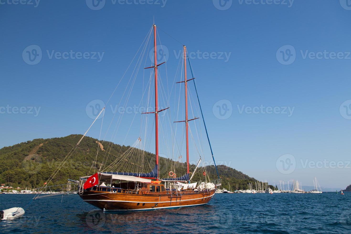 segelbåt i gocek foto