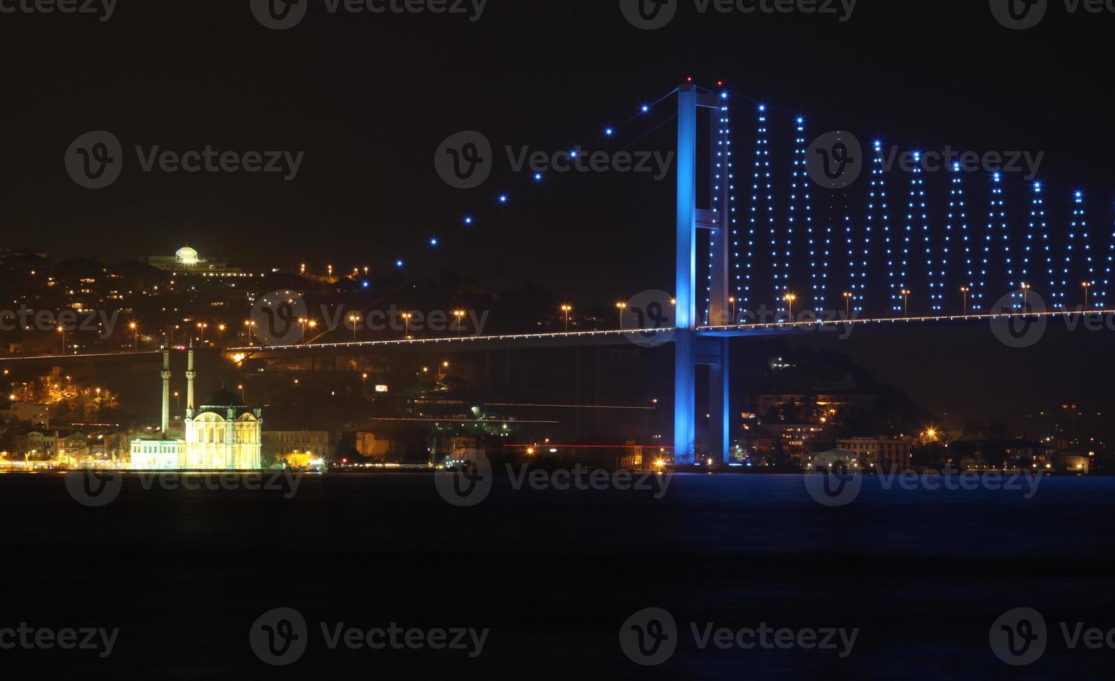 ortakoy moské och bosphorus bro, istanbul, Kalkon foto