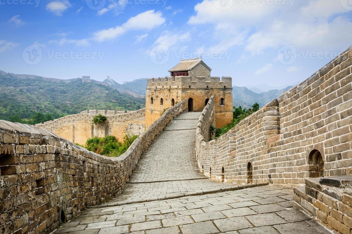 den spektakulära stora muren i Kina be i Peking foto