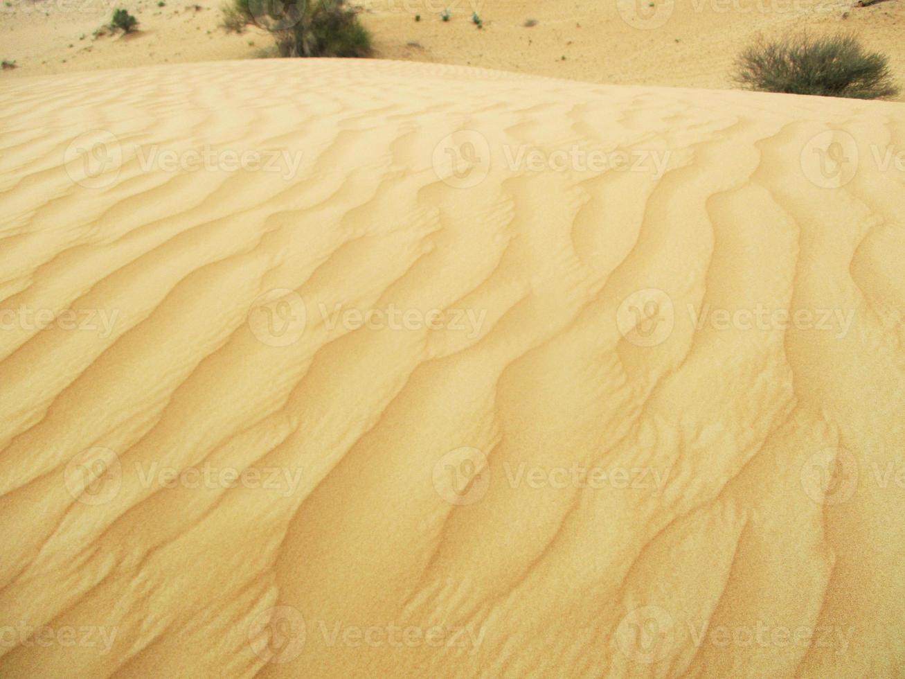 vågor av sand textur. sanddyner av de öken. öken- sanddyner solnedgång landskap. foto