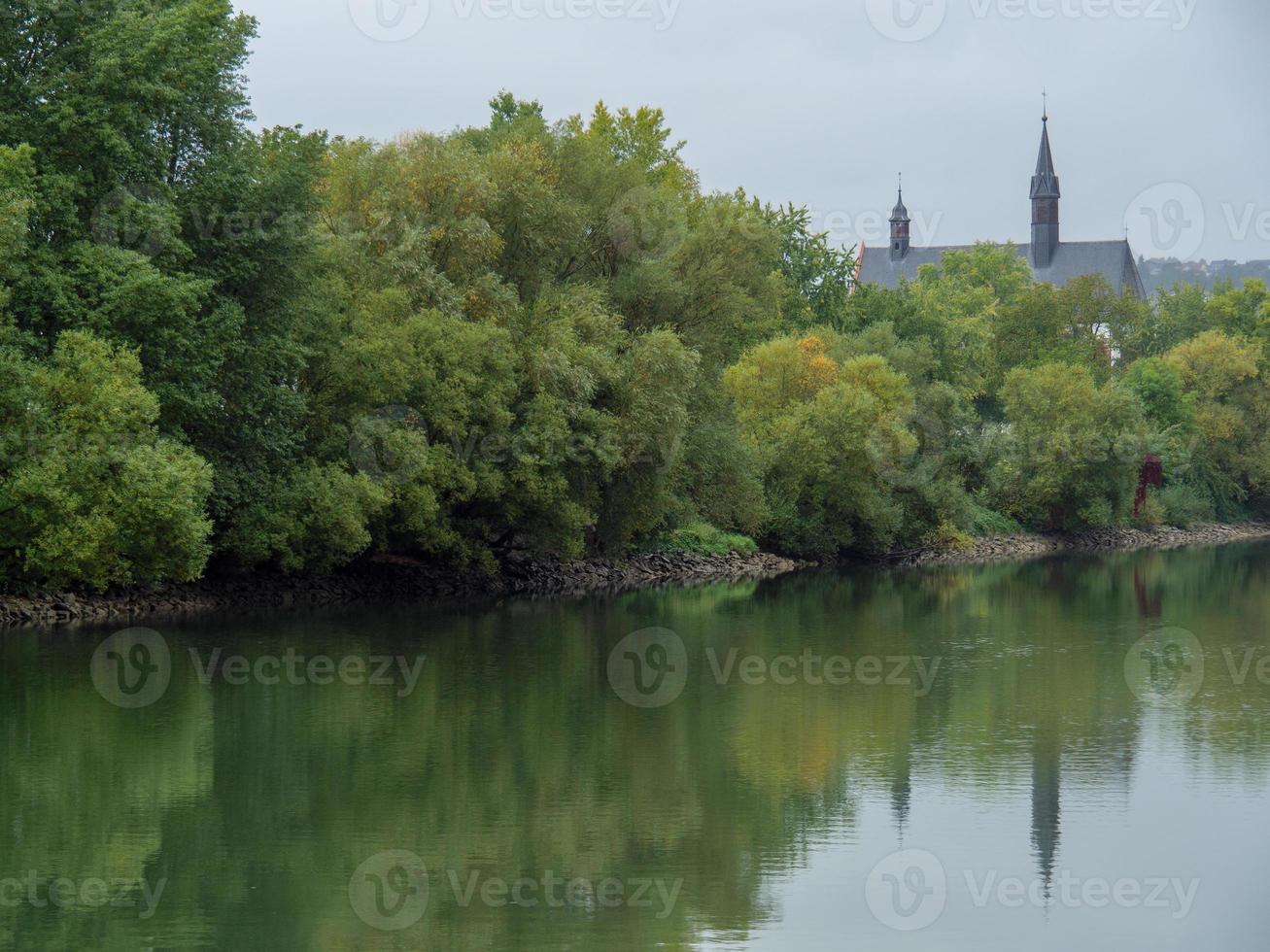 koblenz och de flod Rhen foto