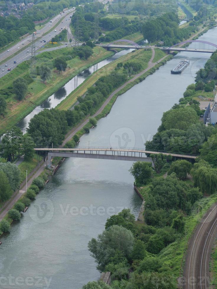 de stad av Oberhausen i Tyskland foto