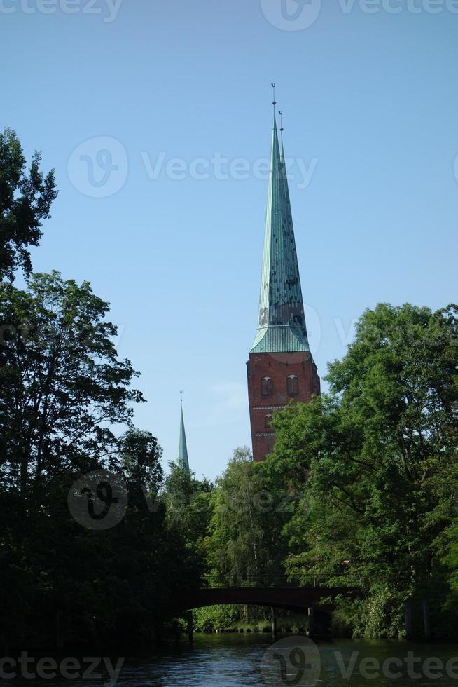 de stad av luebeck i Tyskland foto