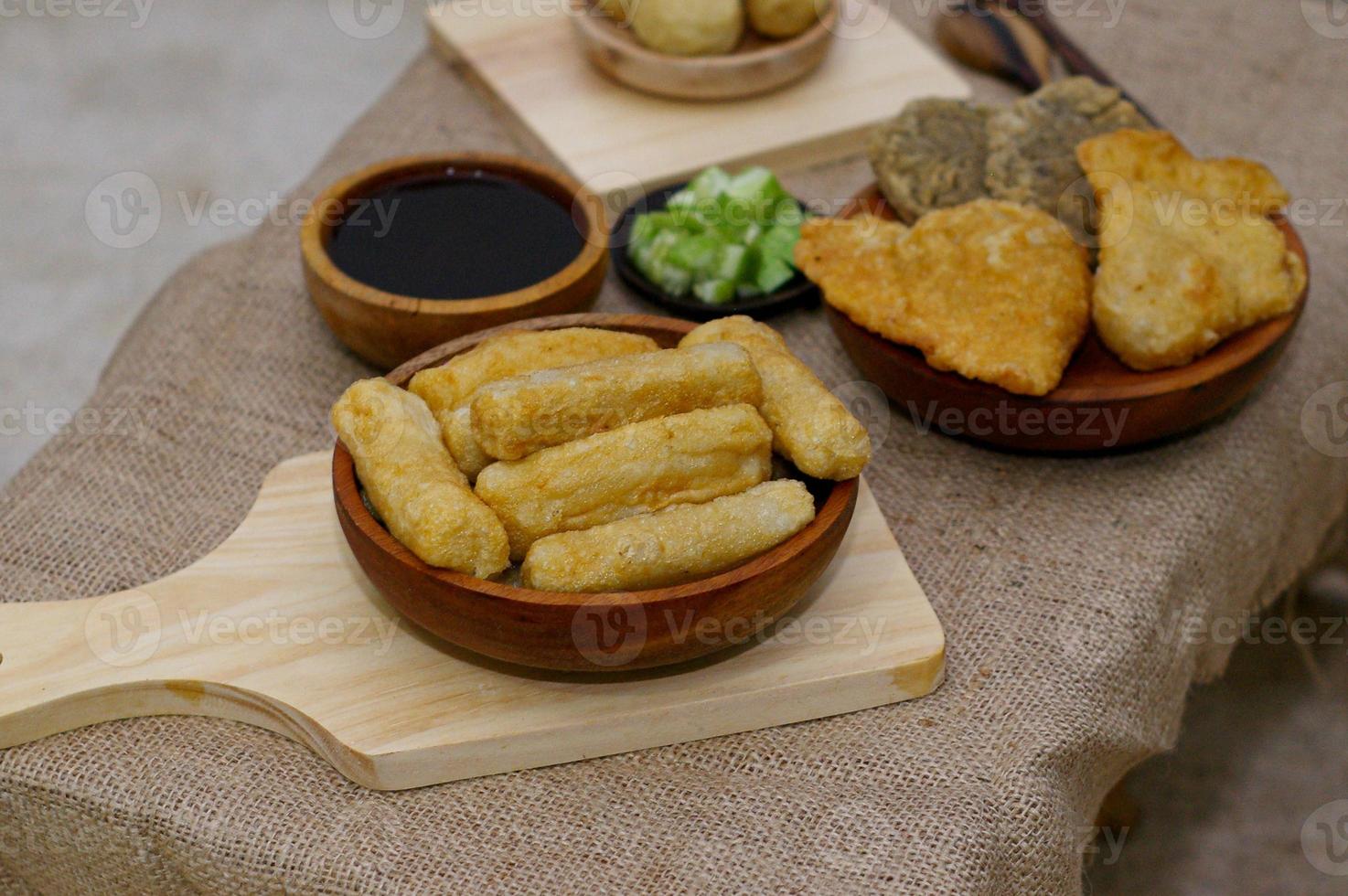 pempek palembang, traditionell indonesiska mat foto