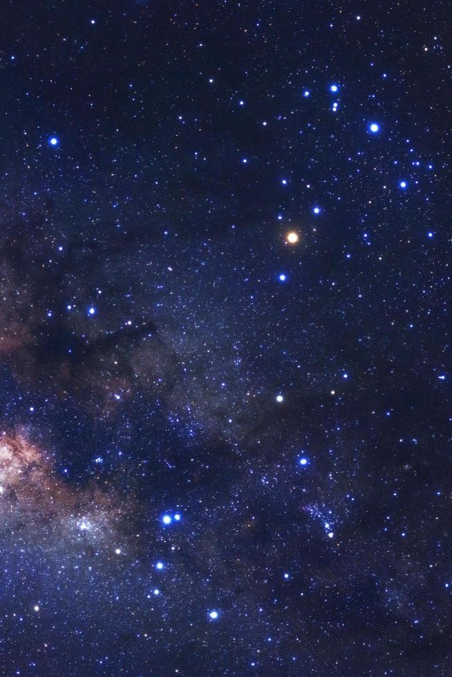 skorpion konstellation och mitten av Vintergatan galaxen, lång exponering fotografi, med korn foto