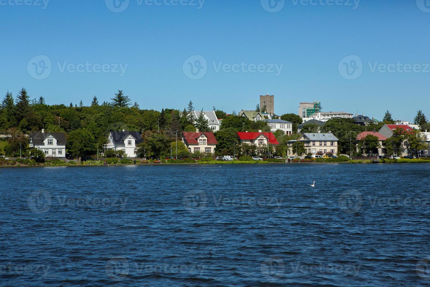 pittoresk landskap i de huvudstad av Island, reykjavic foto