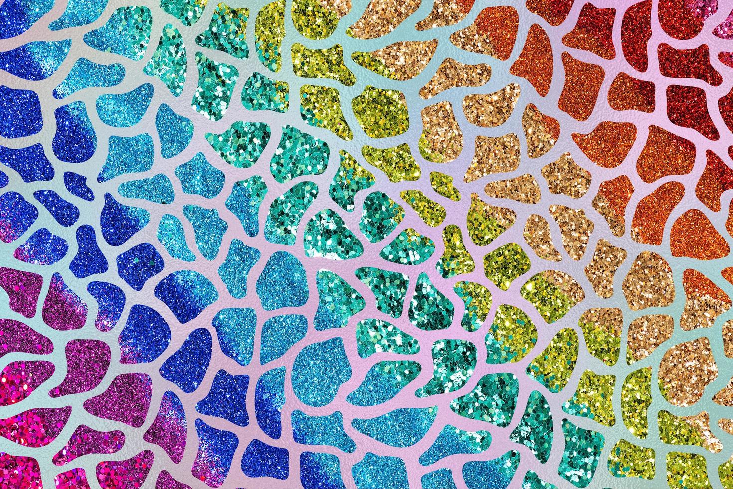 regnbåge glam glitter djur- hud textur bakgrund, djur- hud mönster. foto