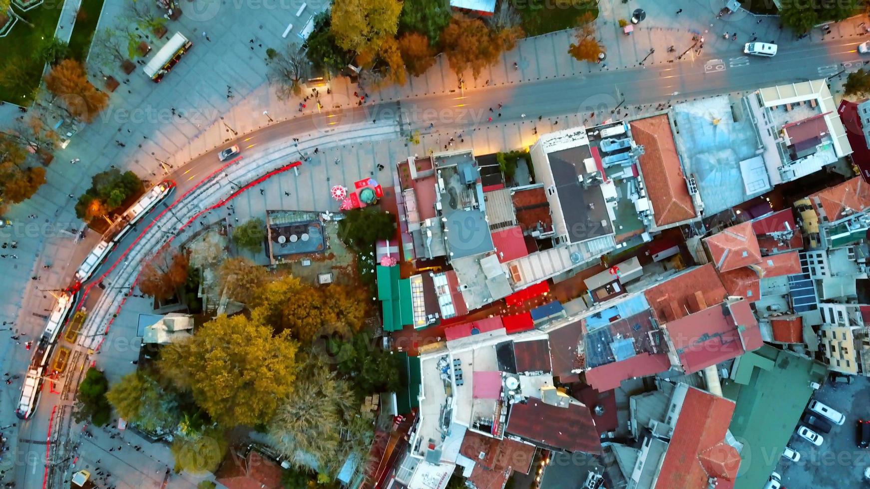 antenn fotografi av de stad foto