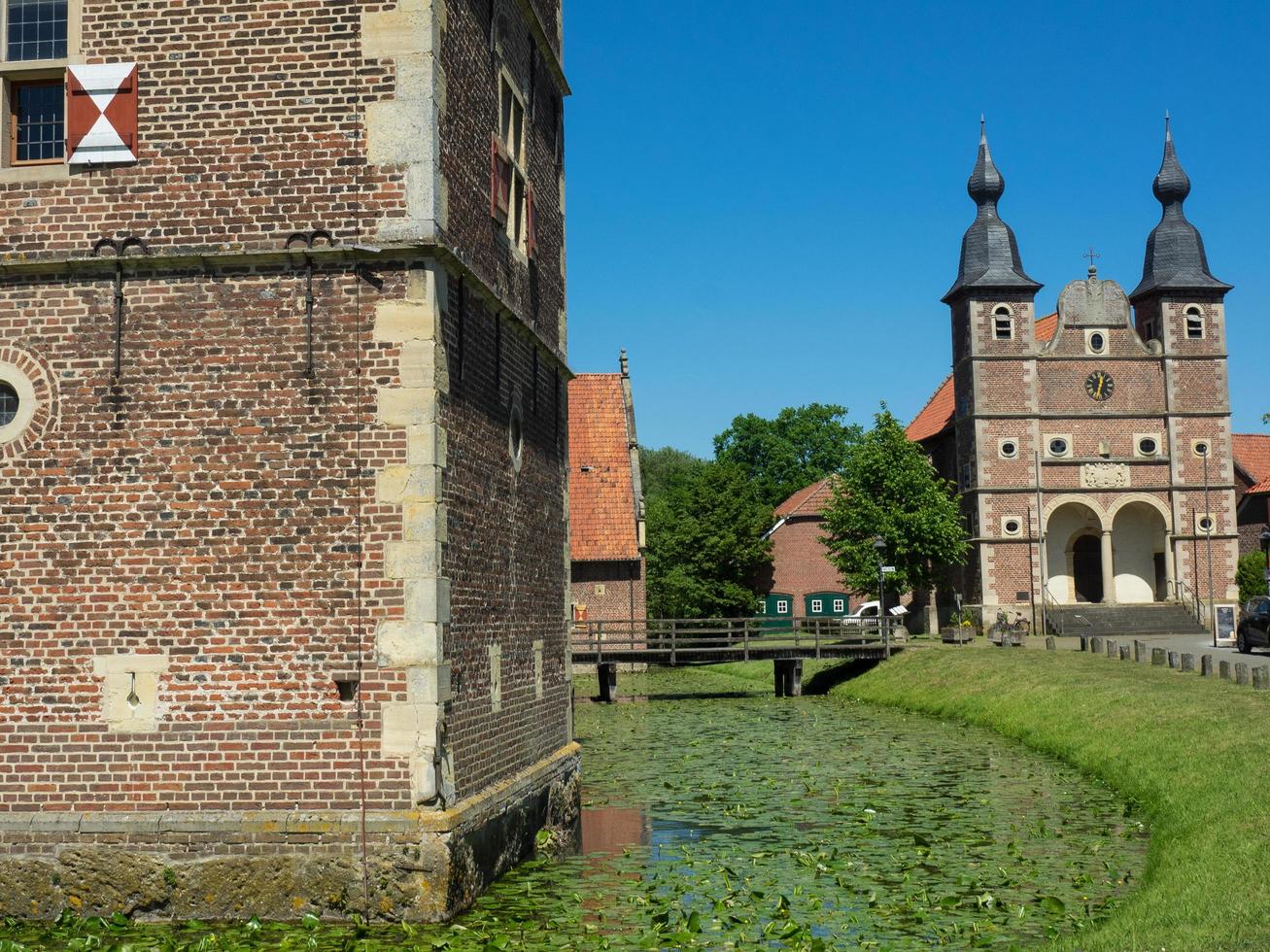 Raesfeld, Tyskland, 2020-the slott av raesfeld i Tyskland foto