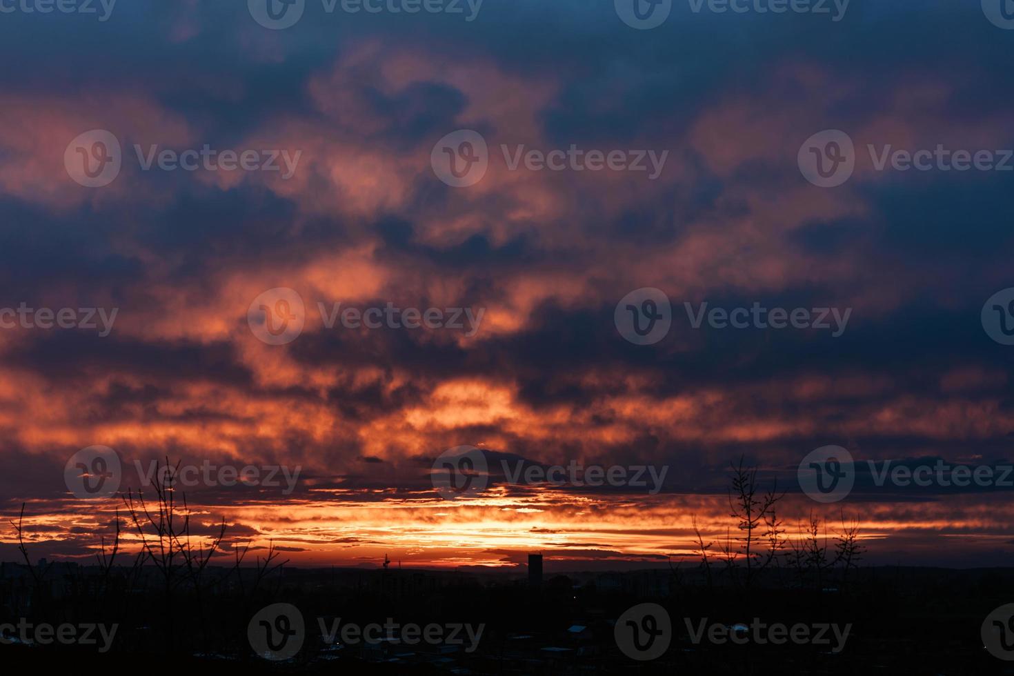 solnedgång himmel bakgrund. foto