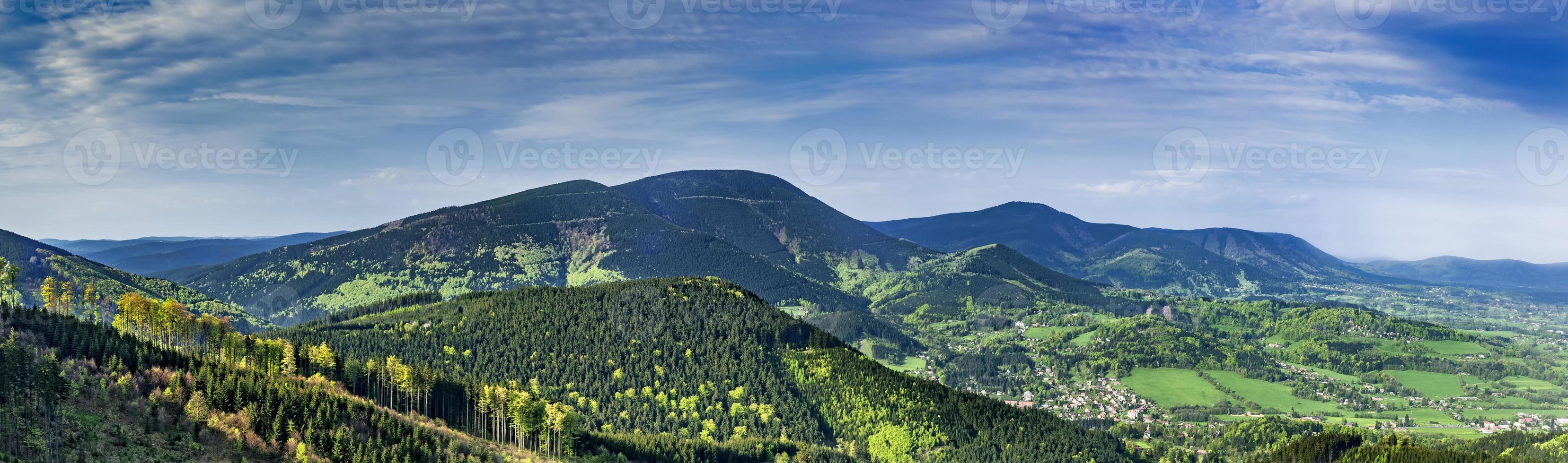 panorama beskydy bergen foto