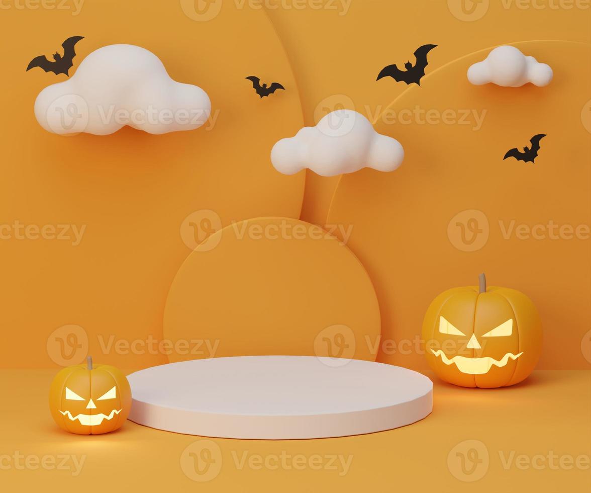 halloween podium visa produkt foto