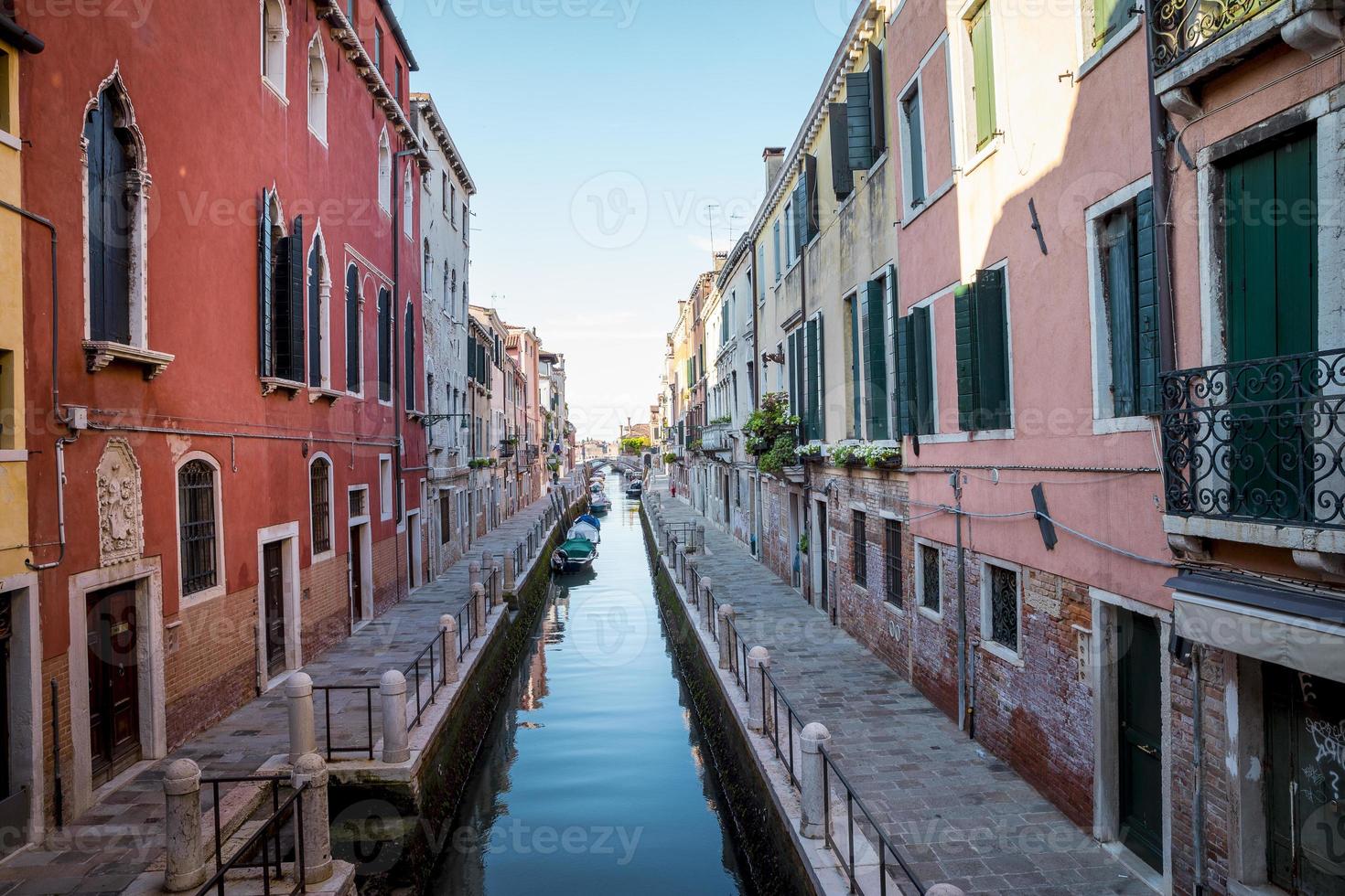 kanal i Venedig stad i Italien foto