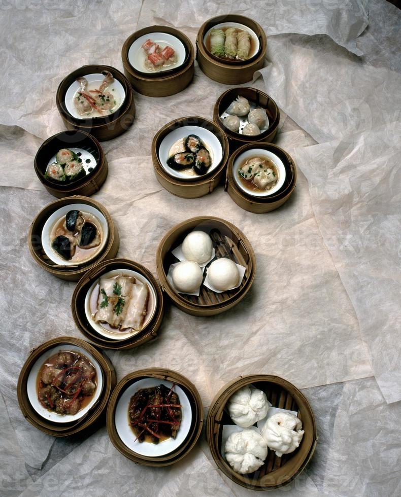 kinesisk -mat dimsum foto