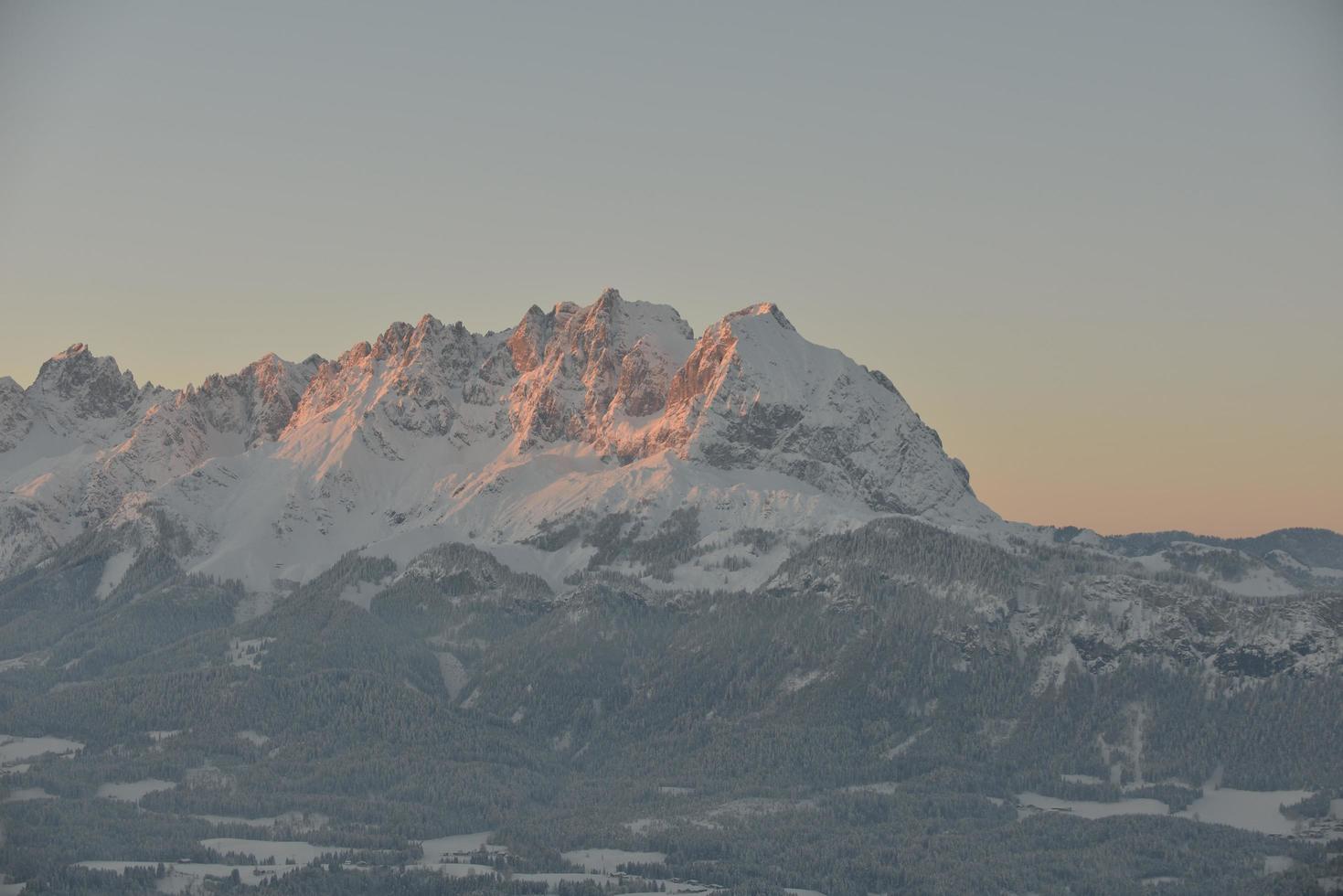 vinter bergslandskap foto