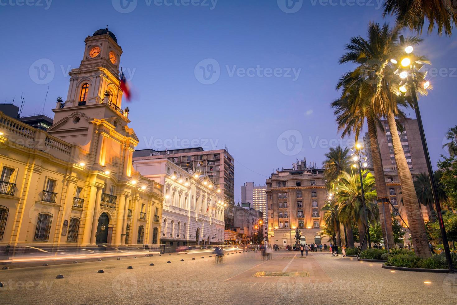 Plaza de las Armas -torget i Santiago foto