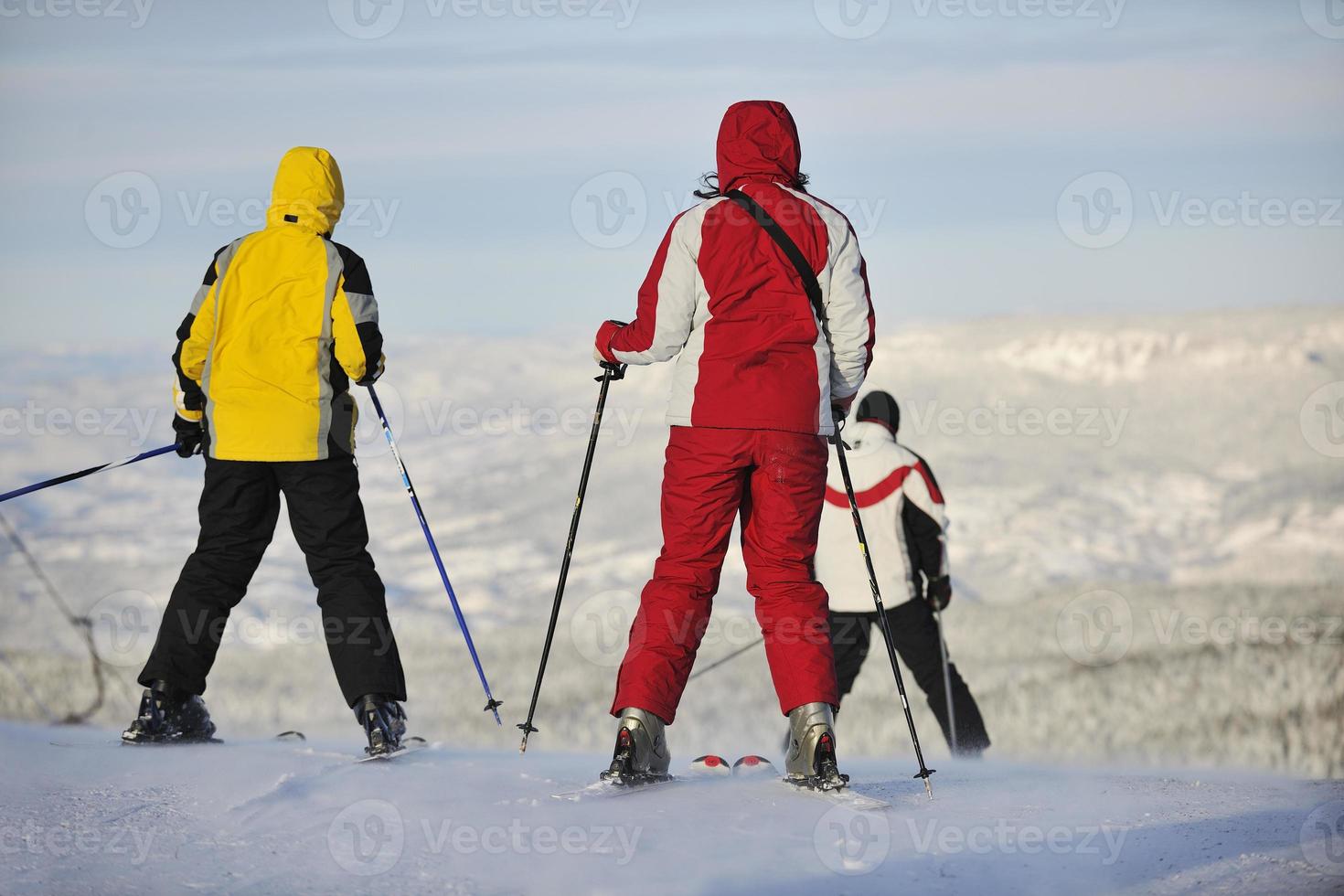 vinter- åka skidor se foto